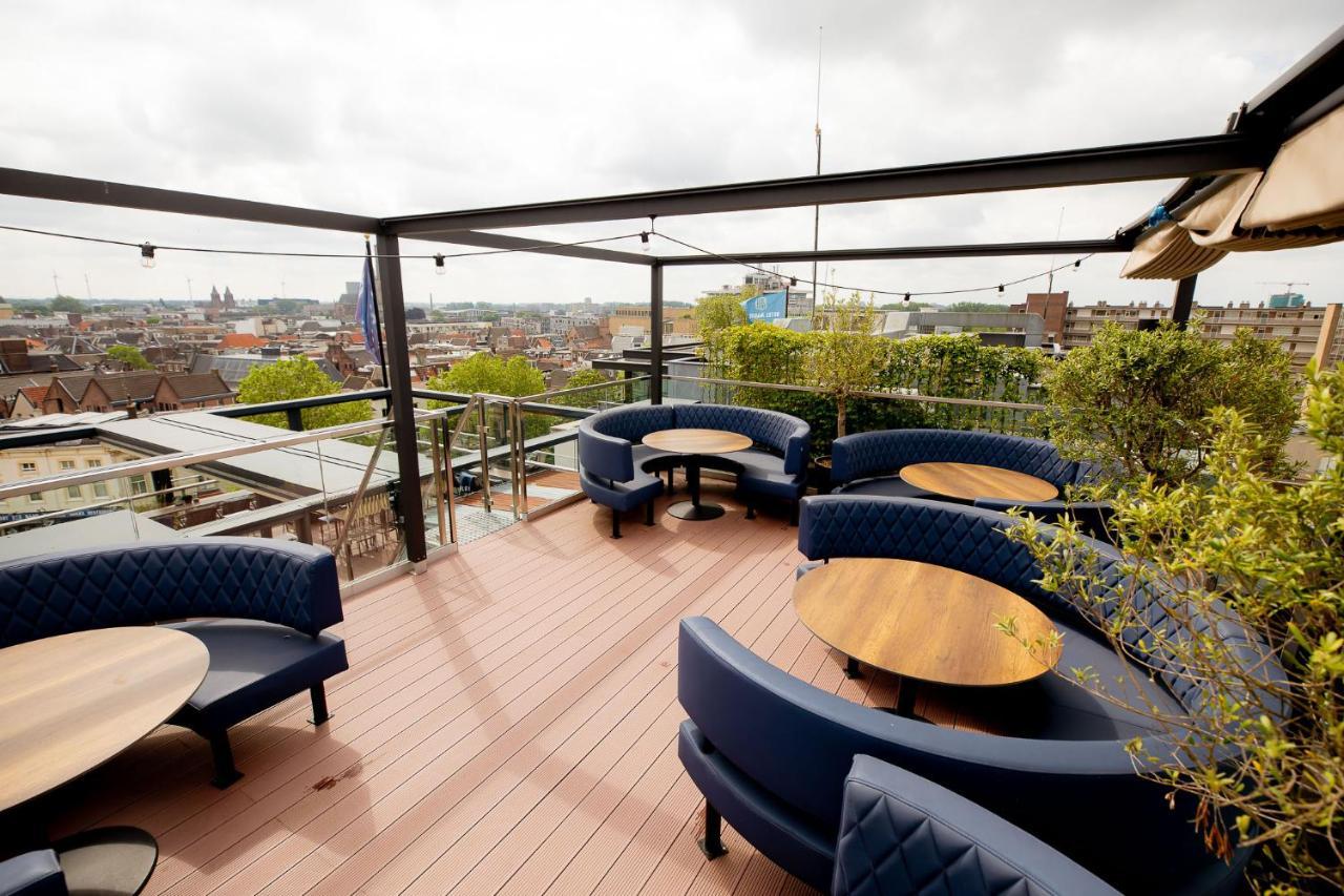 Hotel Haarhuis Arnhem Luaran gambar The rooftop bar